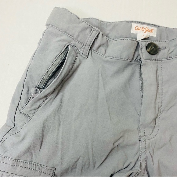 Cat & Jack Boys Cargo Shorts Gray Sz: 7 - Picture 5 of 5